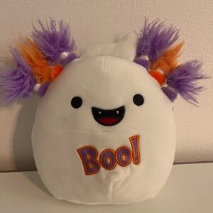 Squishmallows Kellytoy 8” Grace The White Ghost Halloween Squish-Doo Plush Toy